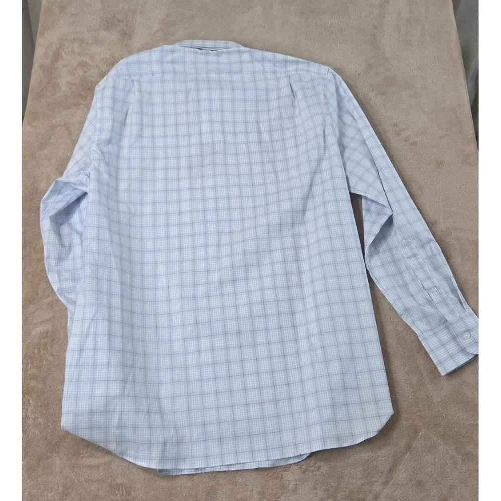 J. Crew Ludlow Dress Shirt Men 17/34 Blue Plaid Slim Fit AA836 L/S Button up NEW
